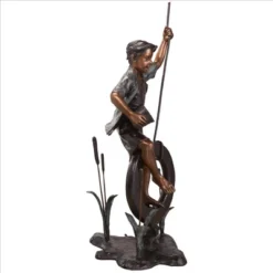 Design Toscano Swinging Tommy On His Tire Cast Bronze Garden Statue