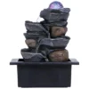 Design Toscano Spinning Orb Calming Tabletop Waterfall Fountain