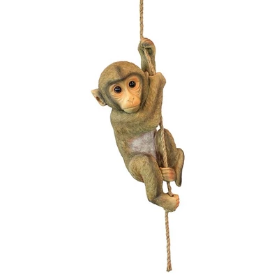 Design Toscano Chico, The Chimpanzee Hanging Baby Monkey Statue - Image 2