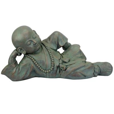 Design Toscano Resting Serene Baby Buddha Garden Statue - Image 2