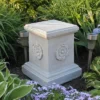 Design Toscano English Rosette Garden Sculptural Plinth: Large