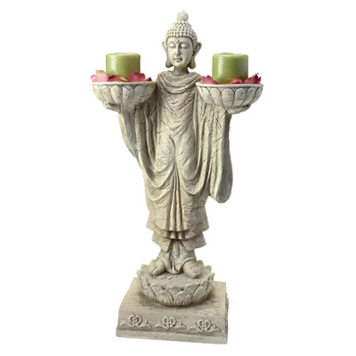 Design Toscano Avalokitesvara Buddha Garden Statue - Off-White - Image 2