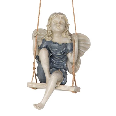Design Toscano Summertime Fairy On A Swing Statue - Image 2
