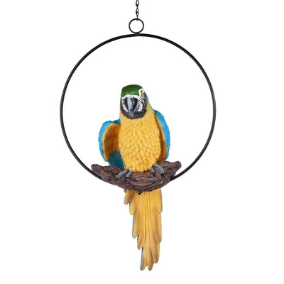 Design Toscano Polly In Paradise Parrot On Ring Perch: Medium - Image 2
