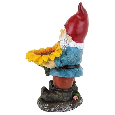 Design Toscano Sunflower Sammy Garden Gnome Statue - Multicolored - Image 3