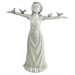 Design Toscano Basking In God's Glory Little Girl Statue: Large