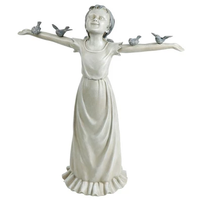 Design Toscano Basking In God's Glory Little Girl Statue: Large