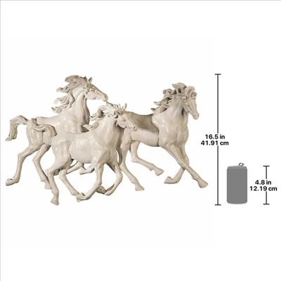 Design Toscano Los Tres Caballos Del Castillo Alomar Wall Sculpture - Image 8