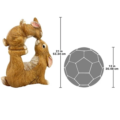 Design Toscano Balancing Bunny Love Garden Rabbit Statue - Image 6
