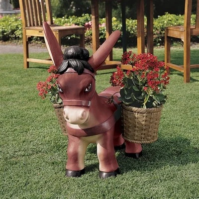 Design Toscano Pancho The Burro Planter Sculpture - Multicolored 1 Design Toscano Pancho The Burro Planter Sculpture - Multicolored