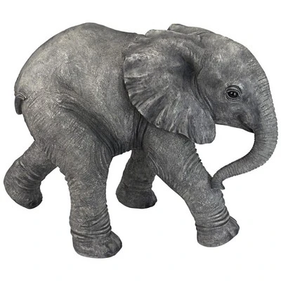 Design Toscano Eloise The Baby Calf Elephant Statue - Gray