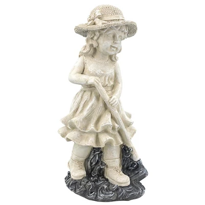 Design Toscano Young Gardener Girl Statue: Rebecca Medium 2 Design Toscano Young Gardener Girl Statue: Rebecca Medium - Image 2