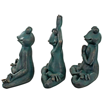 Design Toscano Relax, Renew And Ribbit Zen Garden Frog Statues - Image 4