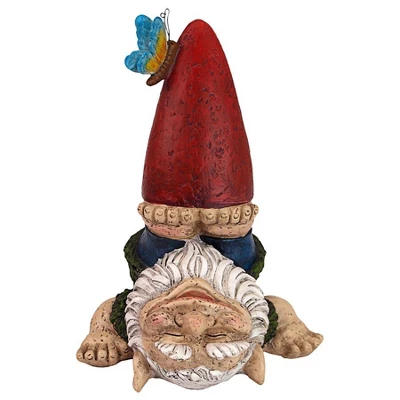 Design Toscano Topsy-Turvy Theo Garden Gnome Statue - Image 2