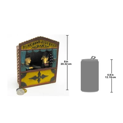 Design Toscano Punch And Judy Theater Collectors' Die Cast Iron Mechanical Coin Bank - Image 3
