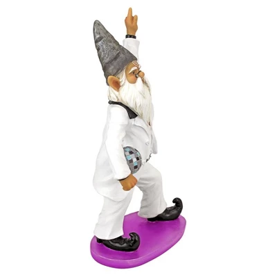 Design Toscano Disco Tony, Gnome Fever Statue - Multicolored
