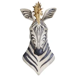 Design Toscano King Of The Herd Safari Zebra Metal Wall Sculpture