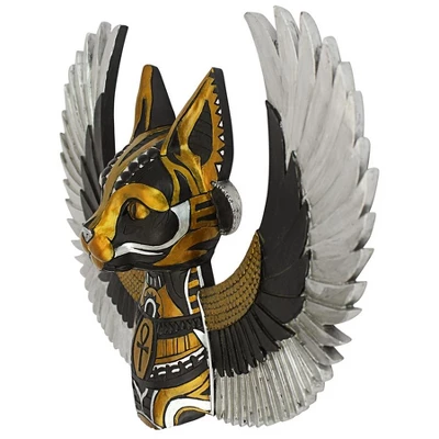 Design Toscano Goddess Bastet, Winged Protector Of The People Cat Wall Sculpture 3 Design Toscano Goddess Bastet, Winged Protector Of The People Cat Wall Sculpture - Image 3