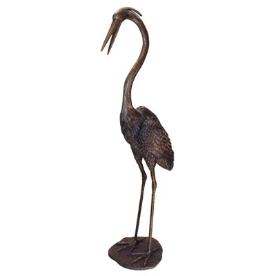 Design Toscano Grande Heron Head High Cast Bronze Garden Statue 1 Design Toscano Grande Heron Head High Cast Bronze Garden Statue