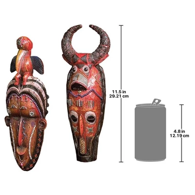 Design Toscano Masks Of The Congo Wall Sculptures: Set - Image 2