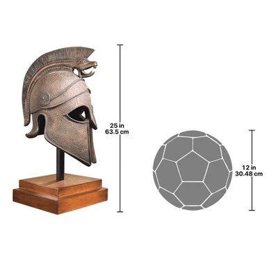 Design Toscano Macedonian Battle Helmet Museum Sculpture - Image 9