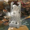 Design Toscano Jolly Hotei Buddha Statue - Off-White