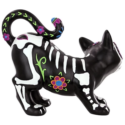 Design Toscano Dia De Los Muertos El Gatto Sugar Skull Cat Statue - Image 3