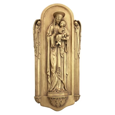 Design Toscano Il Virgin Benedetto Di Turin Wall Sculpture