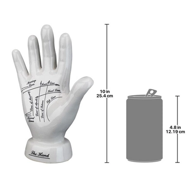 Design Toscano Porcelain Palmistry Hand - Image 6