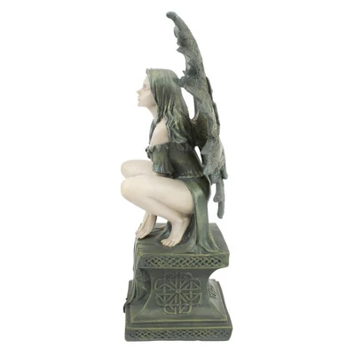 Design Toscano Celtic Inspired Fairy's Perilous Perch Garden Statue: Medium - Image 3