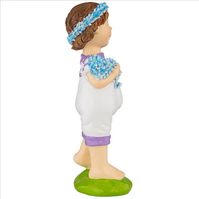 Design Toscano Bluebonnet Twins Springtime Child Garden Statue: Juliette Girl - Image 3