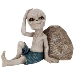 Design Toscano Surfer Dude Out-of-this-World Alien Statue