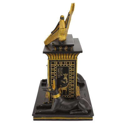 Design Toscano Temple Of Anubis Egyptian Revival Sculptural Clock - Image 4