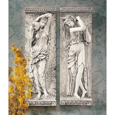 Design Toscano Water Maidens Wall Friezes: Set