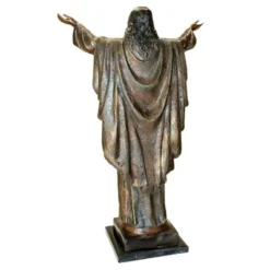 Design Toscano Jesus Christ, With His Arms Raised Cast Bronze Garden Statue