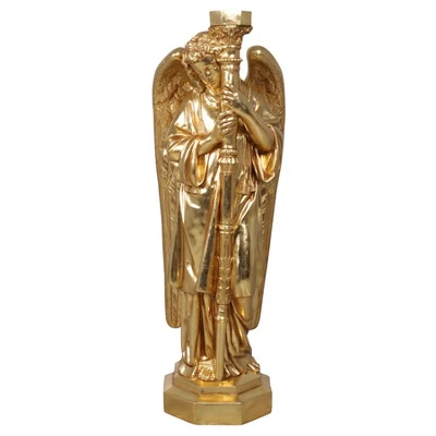 Design Toscano Padova Golden Guardian Angel Sculpture: Left, Gold