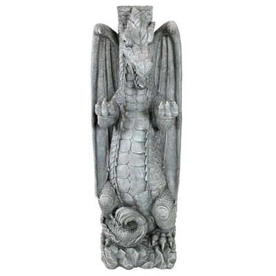 Design Toscano Zippy, The Dragon Sculptural Mail Post - Image 3