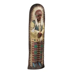 Design Toscano Chief Lone Raven Replica Turn-of-the-Century Advertising Wall Sculpture