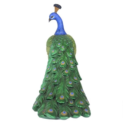 Design Toscano The Regal Peacock Garden Statue - Multicolored - Image 2