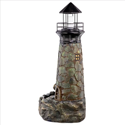 Design Toscano Seaside Lighthouse LED Illuminated Cascading Garden Fountain - Image 4
