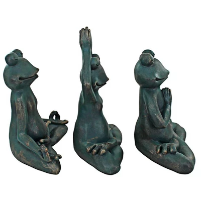 Design Toscano Relax, Renew And Ribbit Zen Garden Frog Statues - Image 2