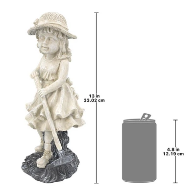 Design Toscano Young Gardener Girl Statue: Rebecca Medium 6 Design Toscano Young Gardener Girl Statue: Rebecca Medium - Image 6