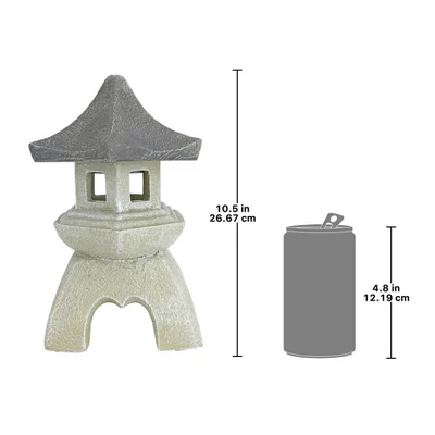Design Toscano Pagoda Lantern Sculpture: Set Of Two Medium - Image 4