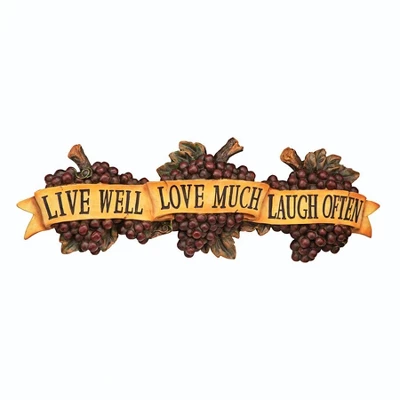 Design Toscano Live-Love-Laugh Wall Sculpture - Image 3