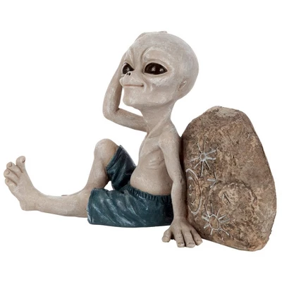 Design Toscano Surfer Dude Out-of-this-World Alien Statue - Image 3