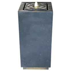 Design Toscano Modern Columnar Bubbling Garden Fountain