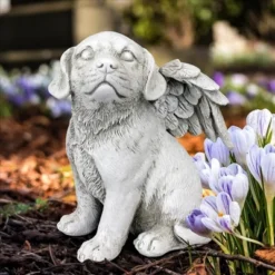 Design Toscano Loving Friend, Memorial Pet Dog Statue: Medium