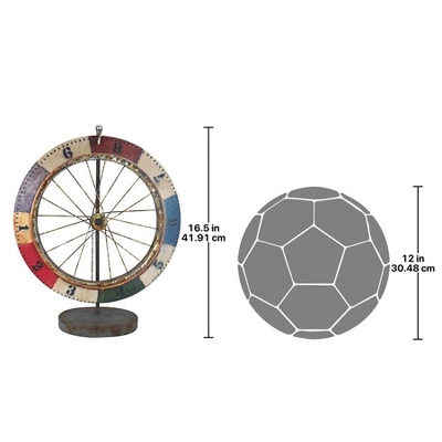 Design Toscano Carnival Game Wheel Of Chance Metal Sculpture - Image 6