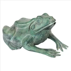 Design Toscano Small Bull Frog Cast Bronze Garden Statue